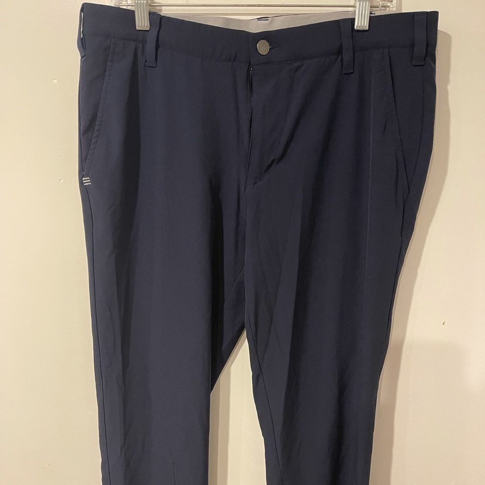 Adidas stretch golf pants navy blue